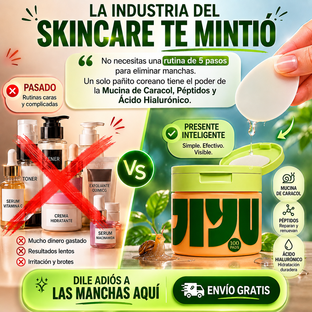 ALMOHADILLAS DE TONER COREANAS | aclara zonas oscuras mientras devuelve luminosidad y una apariencia más joven a la piel