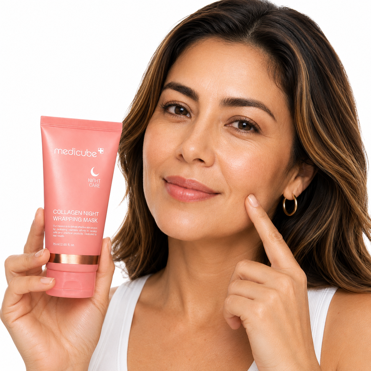 MASCARILLA DE COLÁGENO MEDICUBE | retírala al despertar y olvídate del rostro cansado.