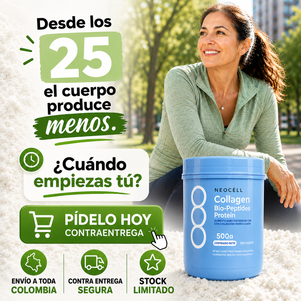 COLÁGENO NEOCELL | no es la edad, es falta de colágeno