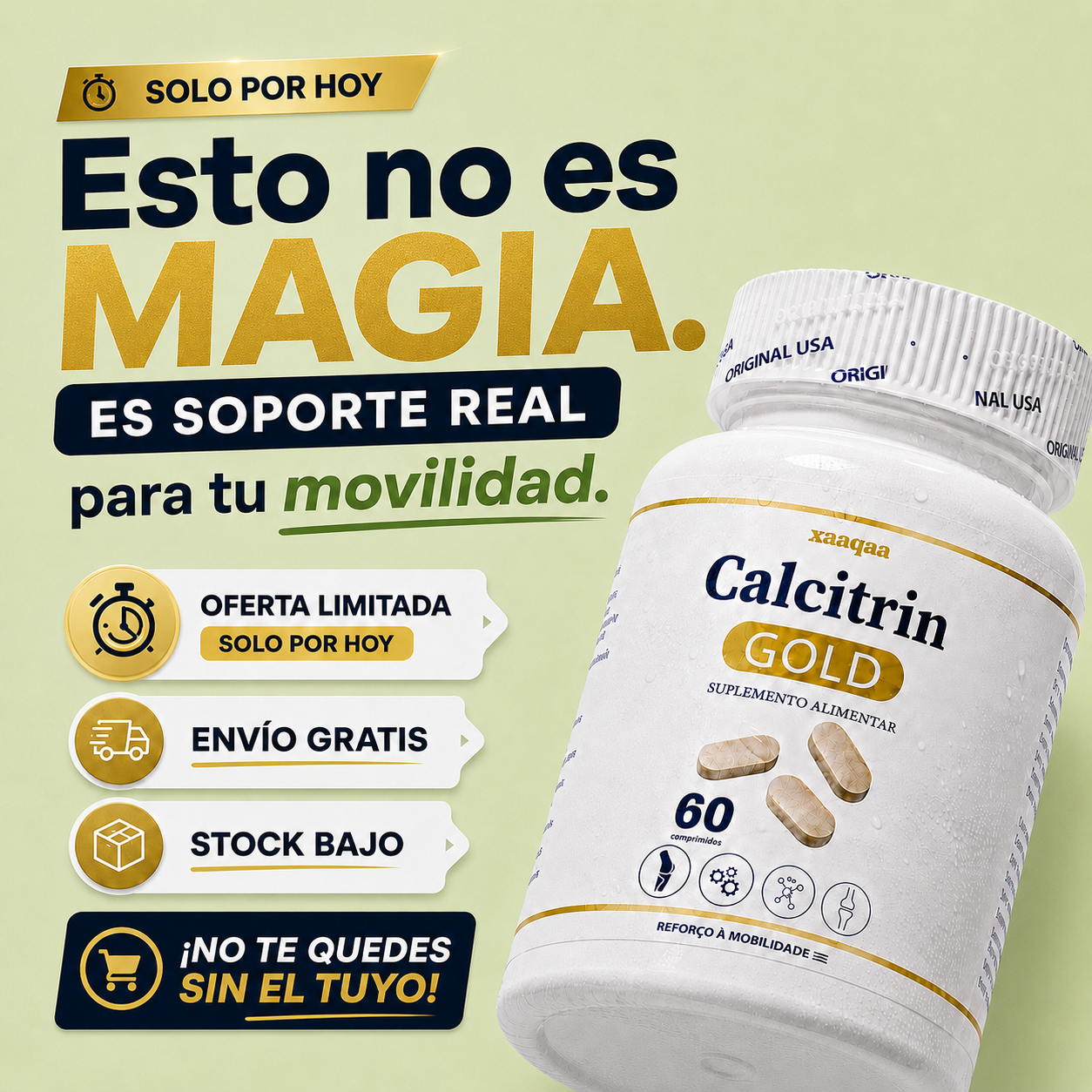 CALCITRIN GOLD | recupera movilidad fortaleciendo huesos y articulaciones desde hoy