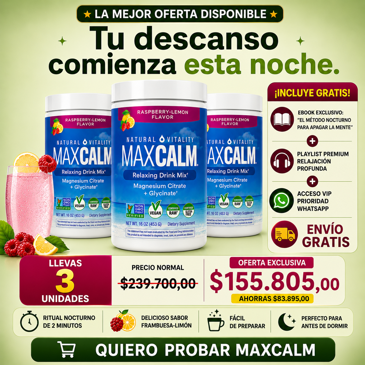 MAXCALM | Relajación profunda para aliviar el estrés, el sobrepensamiento y la mente acelerada