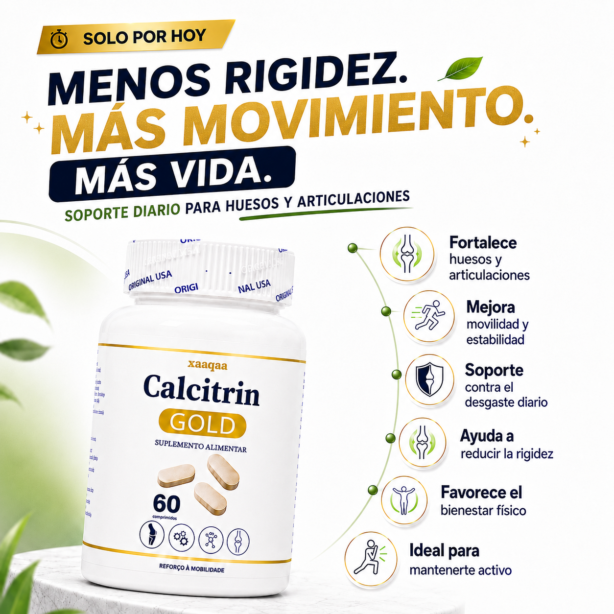 CALCITRIN GOLD | recupera movilidad fortaleciendo huesos y articulaciones desde hoy