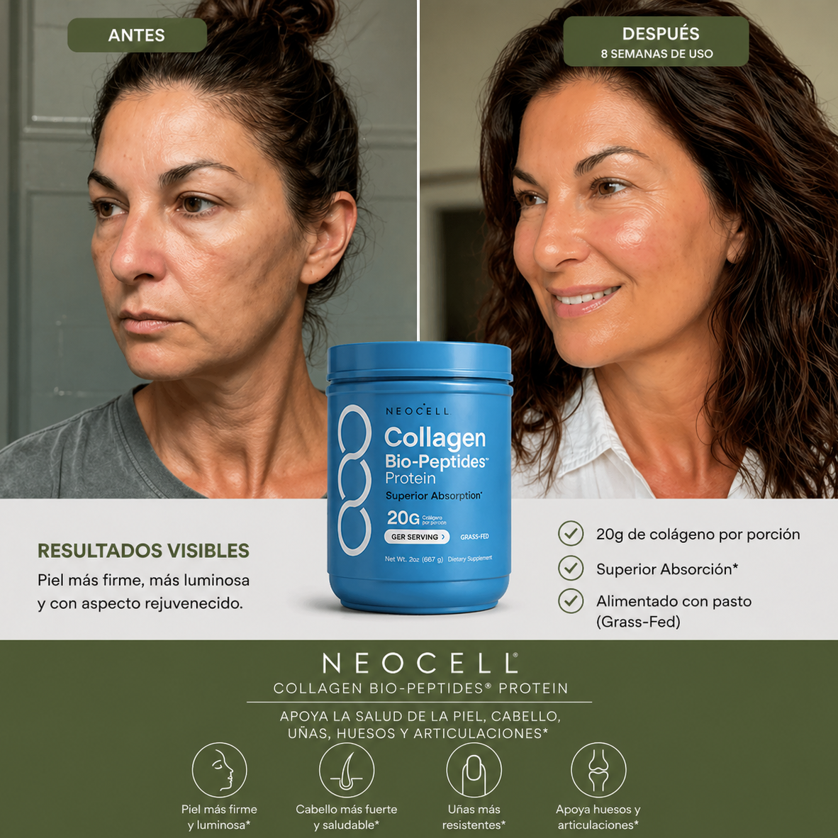 COLÁGENO NEOCELL | no es la edad, es falta de colágeno