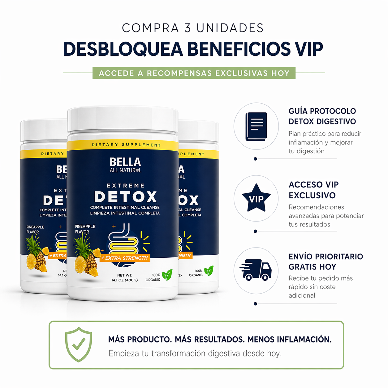 EXTREME DETOX | menos Barriga Inflada, Más Bienestar Diario