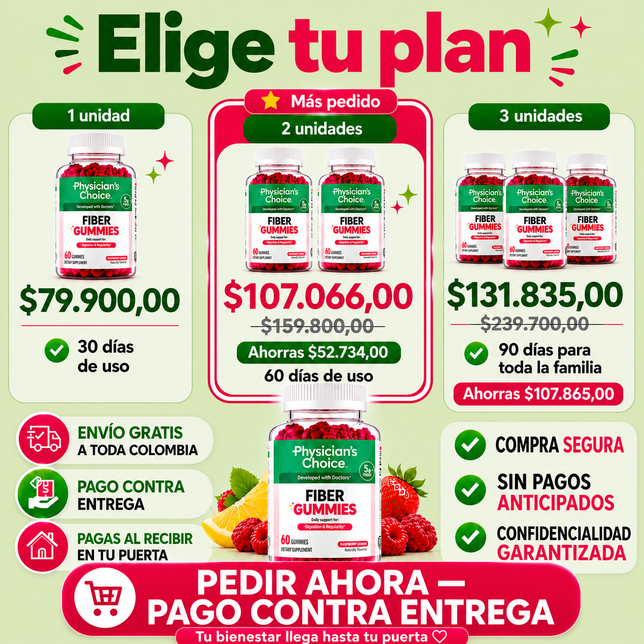 GOMAS FIBER | para aliviar la hinchazón constante, mejorar tu regularidad y sentirte cómoda con tu cuerpo